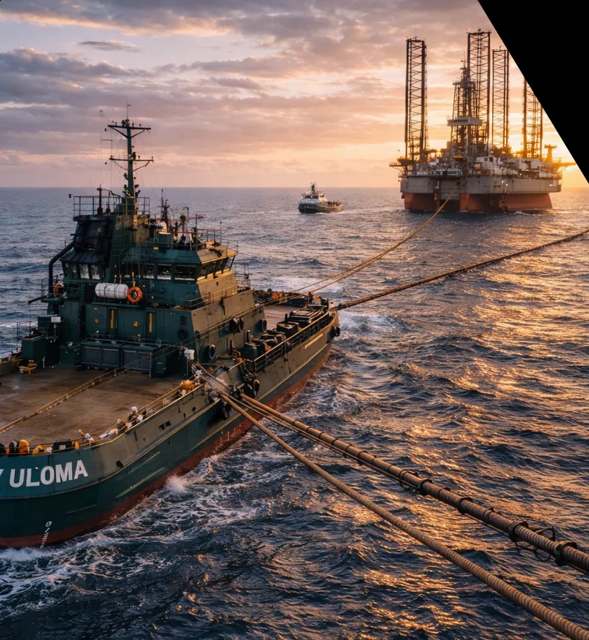 Offshore rig move operation